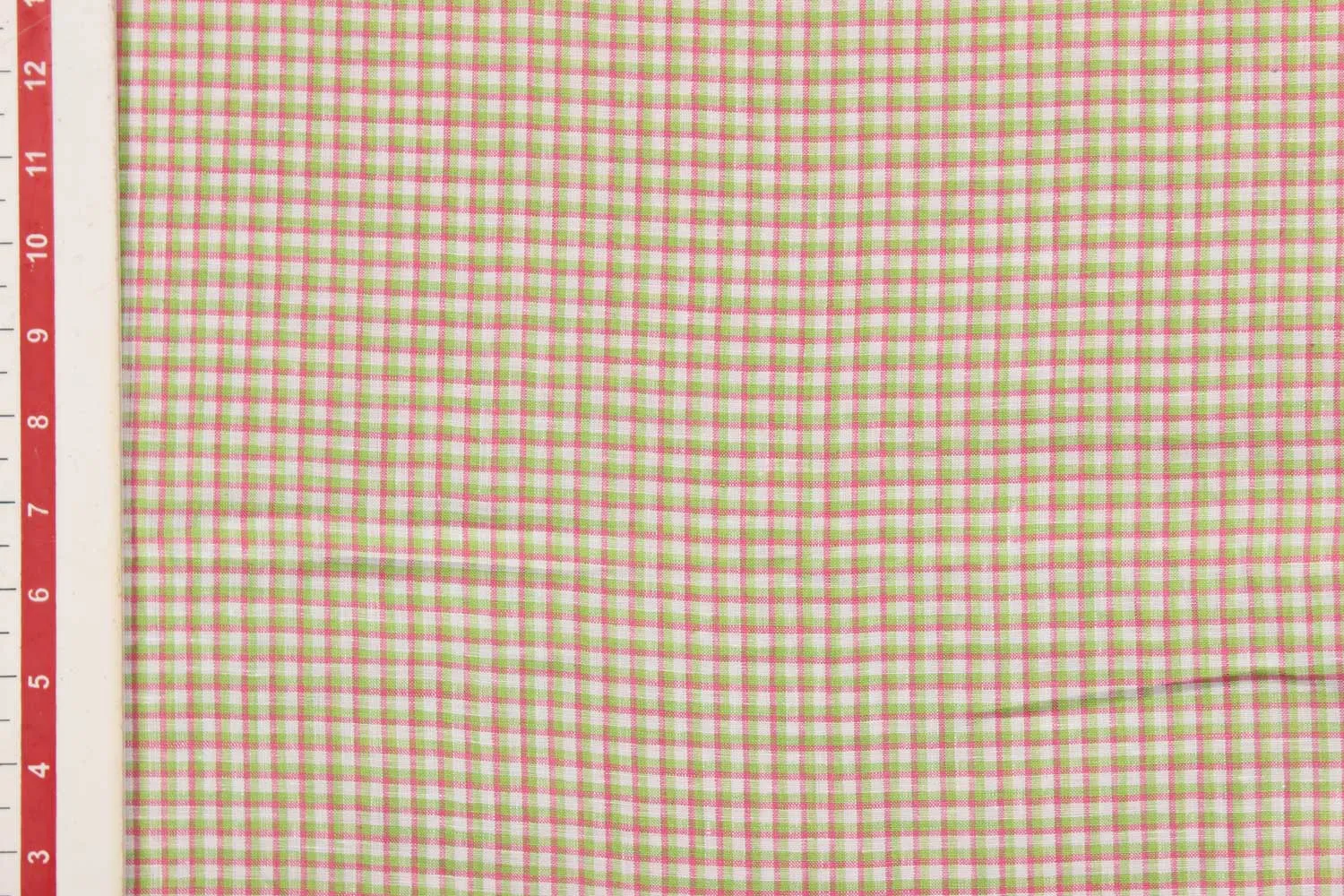 Multicolor  Checks Yarn dyed Linen  Fabric
