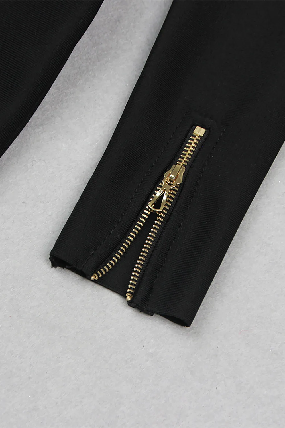 Off Shoulder Zipper Deco Midi Long Bandage Dress With Belts