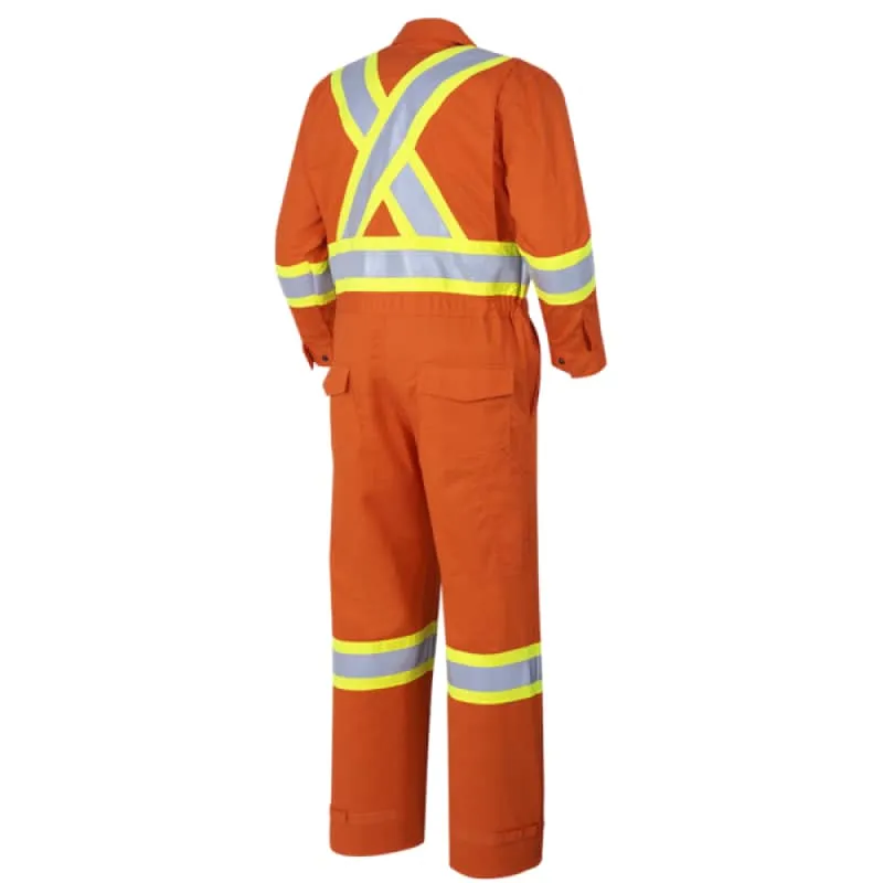 PIONEER HI-VIZ  ORANGE FR-TECH 88/12 FR/ARC RATED 7 OZ COVERALL