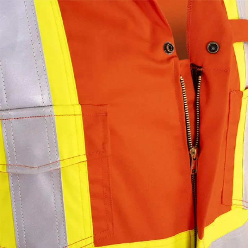 PIONEER HI-VIZ  ORANGE FR-TECH 88/12 FR/ARC RATED 7 OZ COVERALL