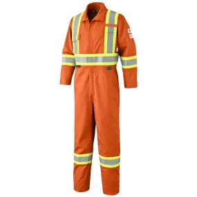 PIONEER HI-VIZ  ORANGE FR-TECH 88/12 FR/ARC RATED 7 OZ COVERALL