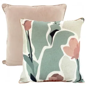Poppy Party Linen Cushion - 50cm x 50cm