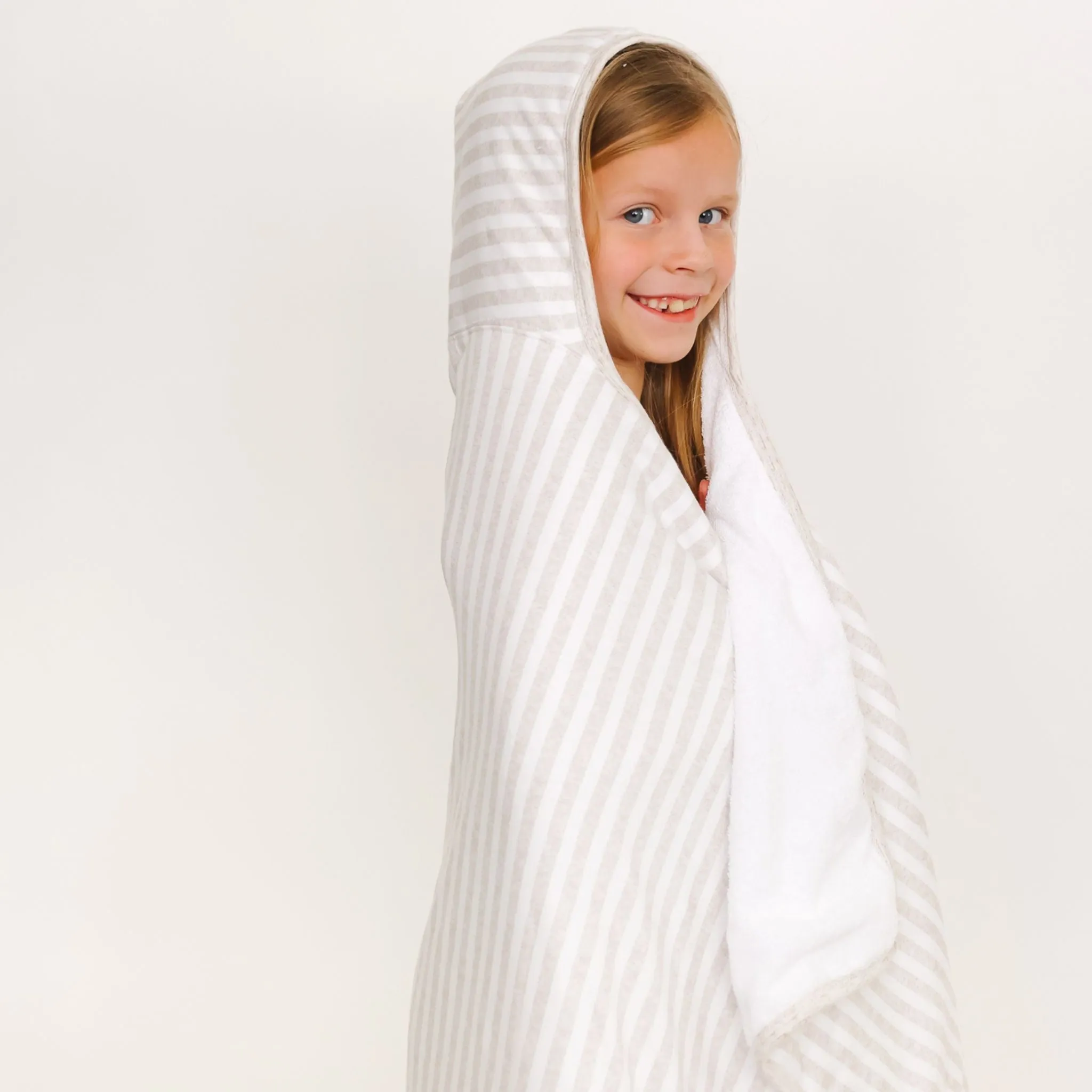 Premium Big Kid Hooded Towel - Coastal