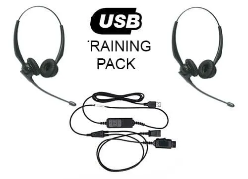 ProV Eco USB Headset Training Package With Y Lead