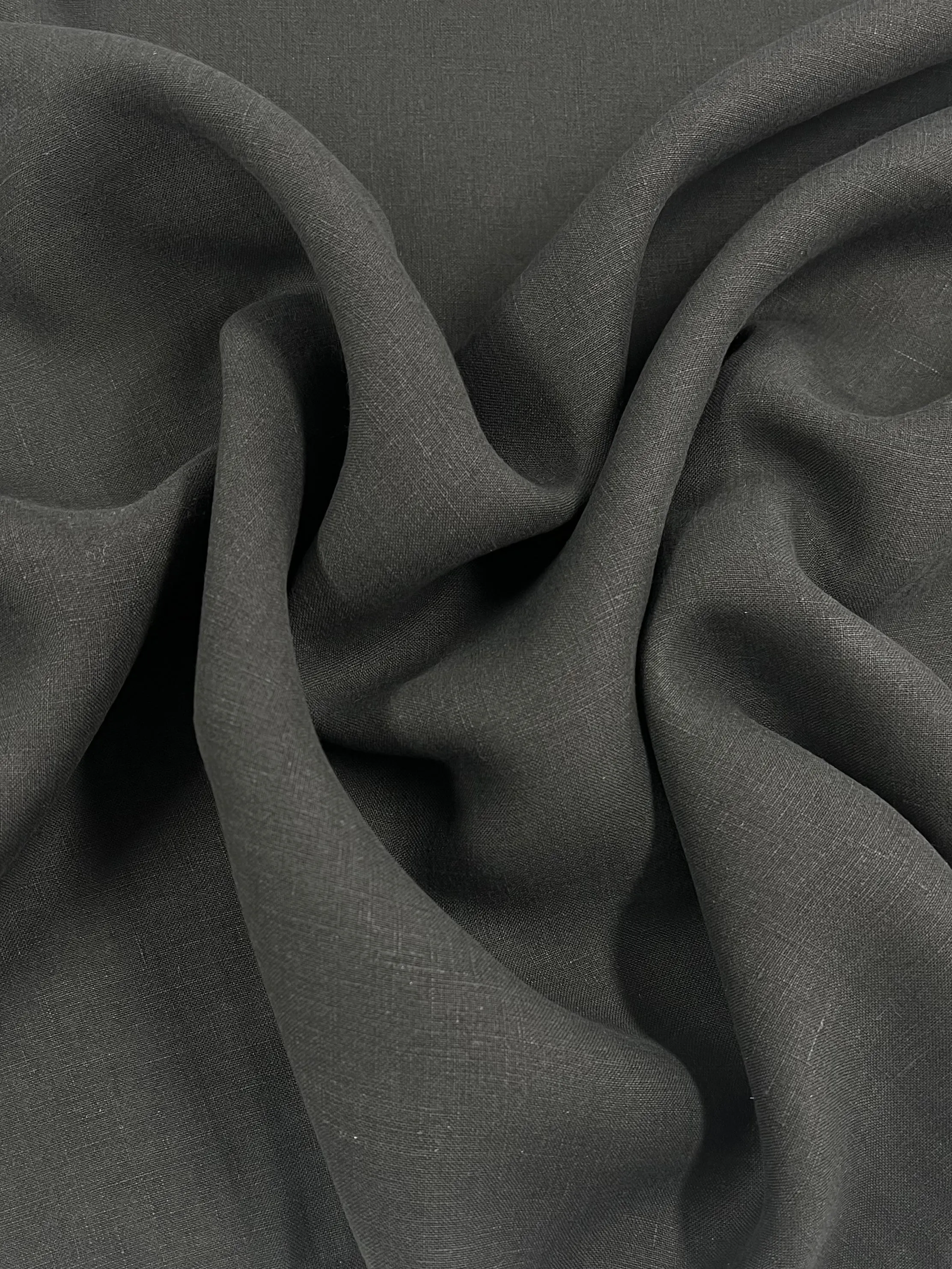 Pure Linen - Flax Black - 145cm
