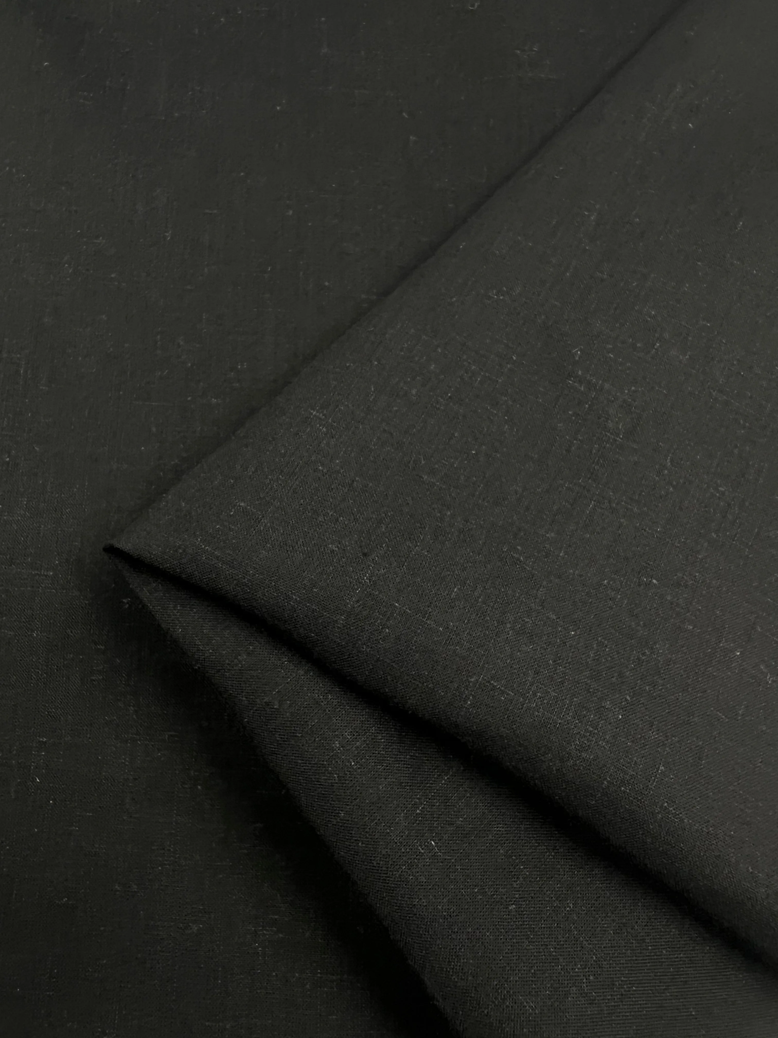 Pure Linen - Flax Black - 145cm