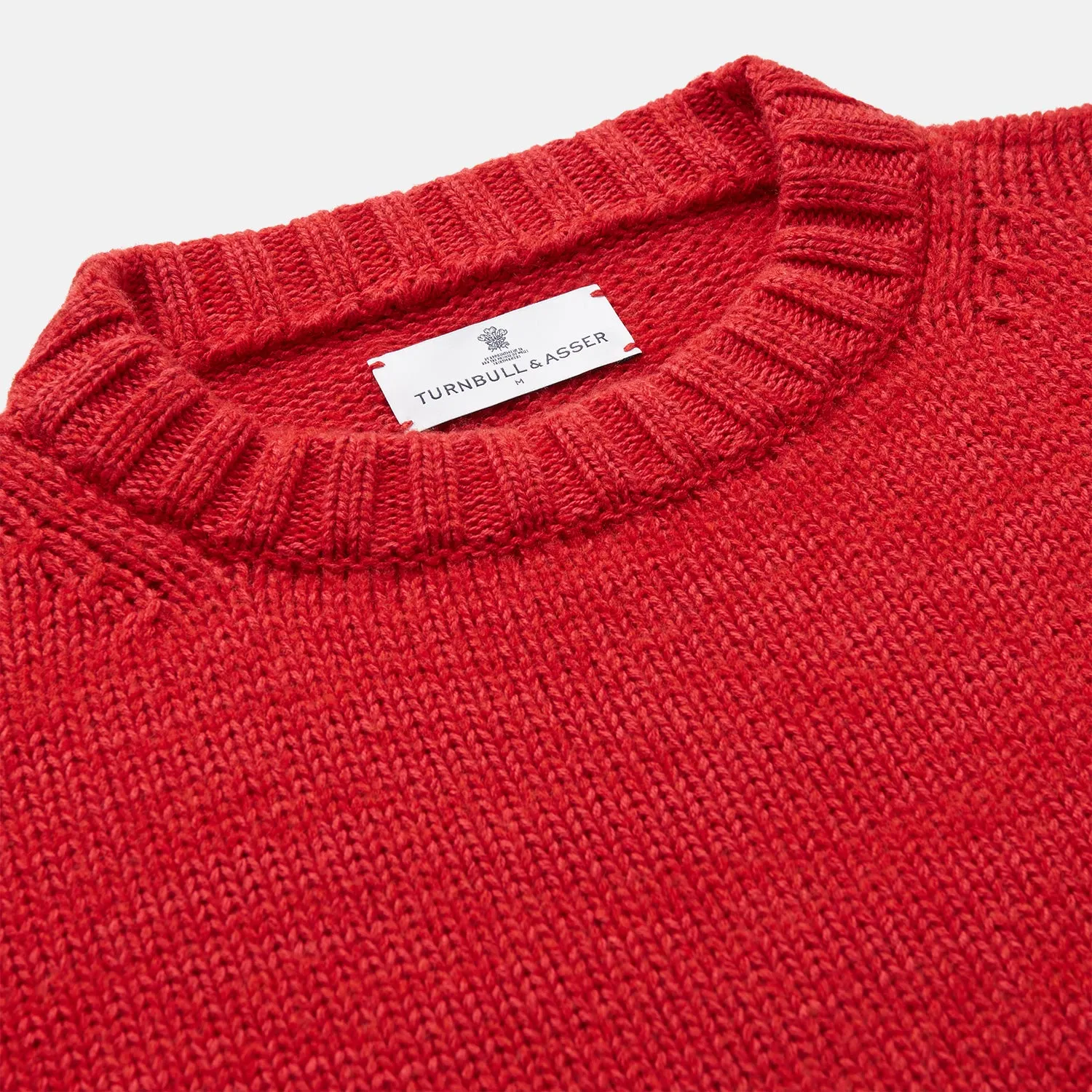 Red Lewis Guernsey Knitted Jumper