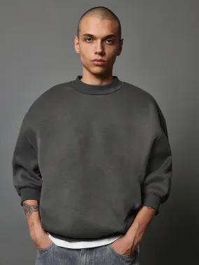 Regular Fit Quarter Sleeve Essential Sweatshirt