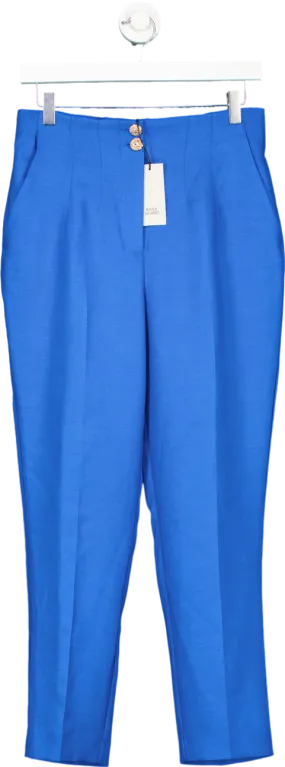 River Island Blue Tailored Trousers UK 10