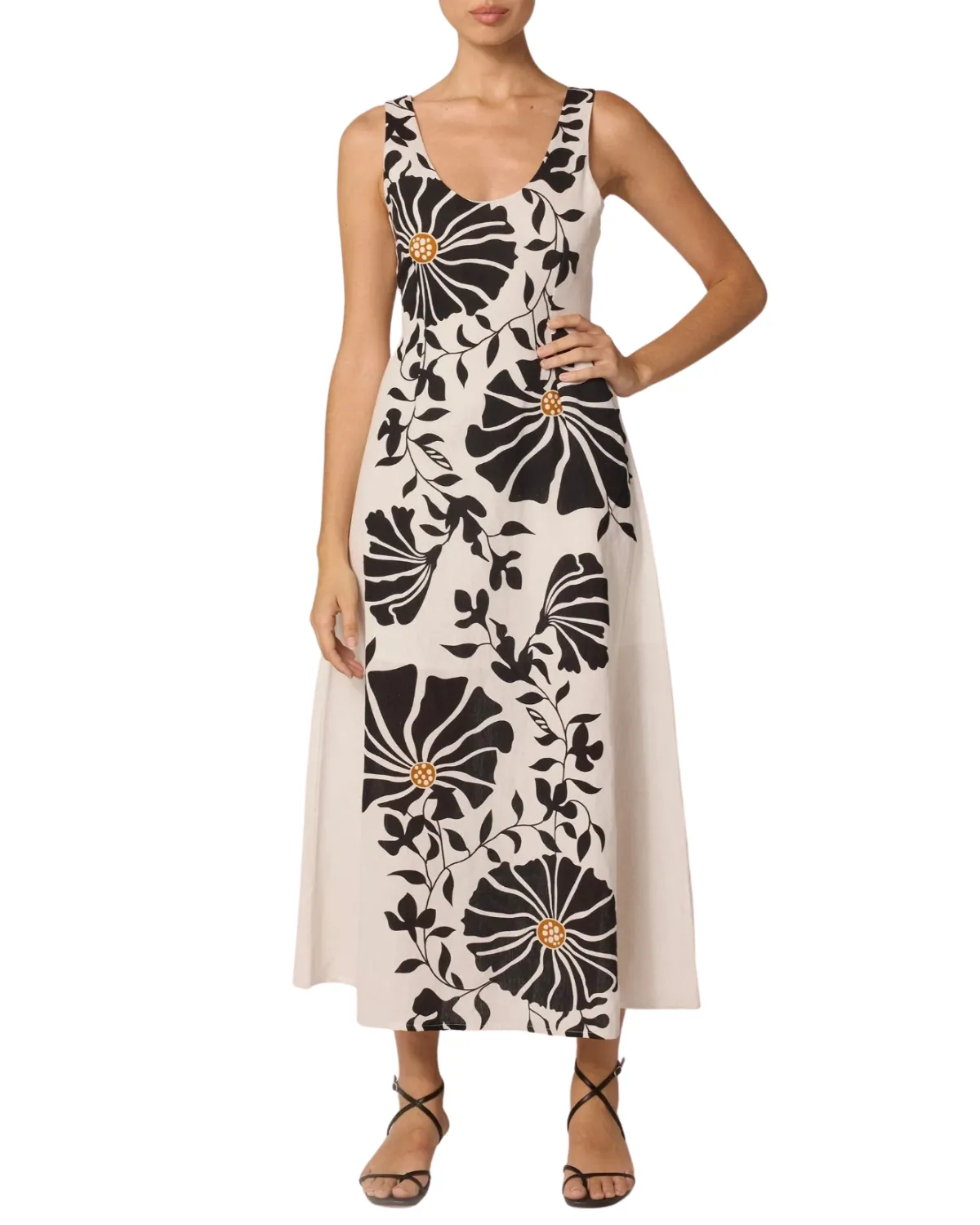 Rosalinda Ankle Dress (Atropa Print)