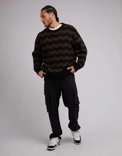SILENT THEORY - Wave Crew Knit - STRIPE