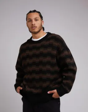 SILENT THEORY - Wave Crew Knit - STRIPE