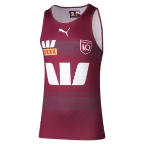 SOO QLD Training Singlet 2025 - burgandy