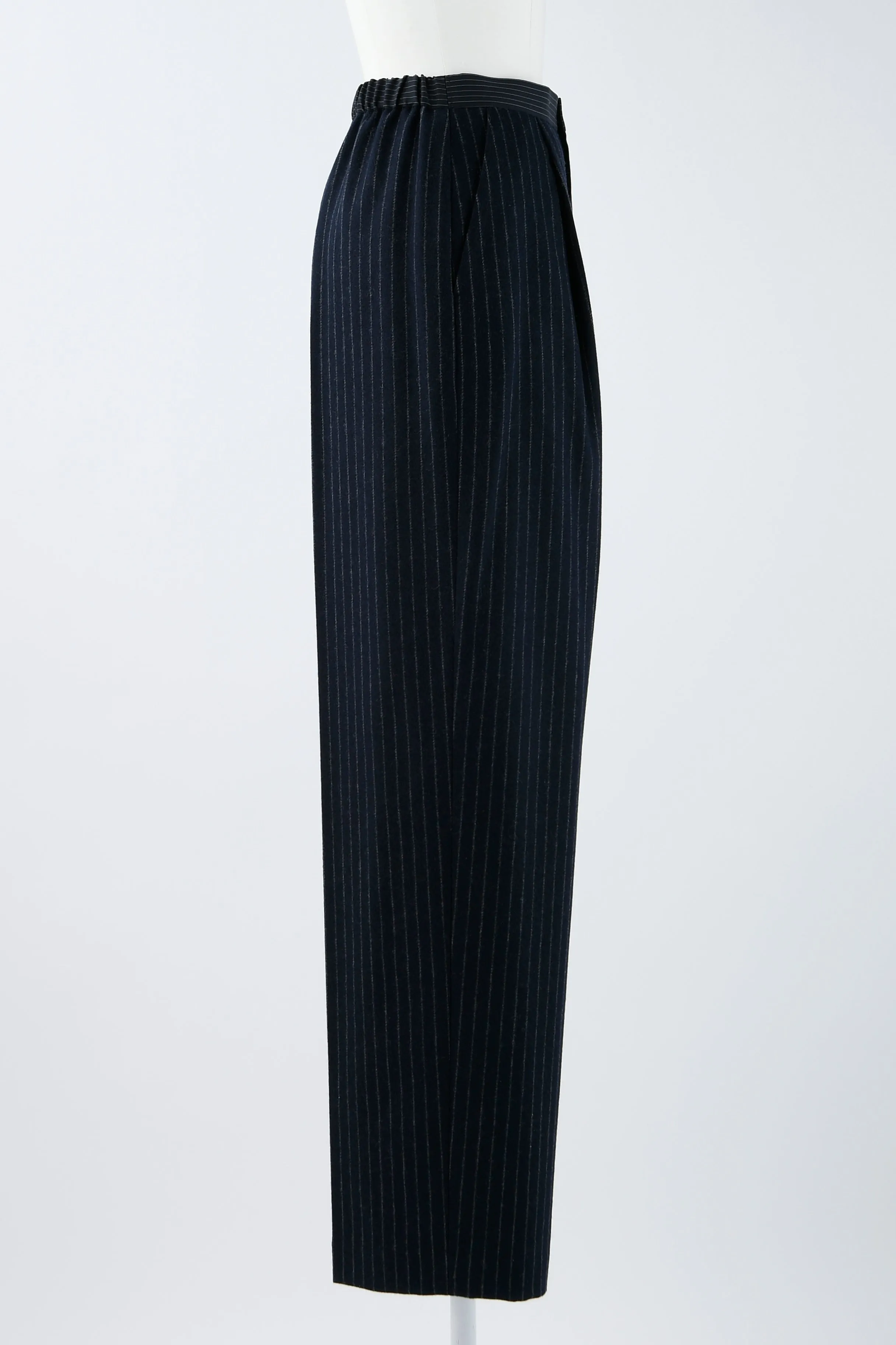 Straight - tailored Trousers (Dark Navy)