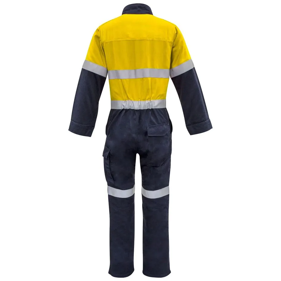 Syzmik Hi Vis Mens Orange Flame HRC 2 Hoop Taped Spliced Overall (ZC525)
