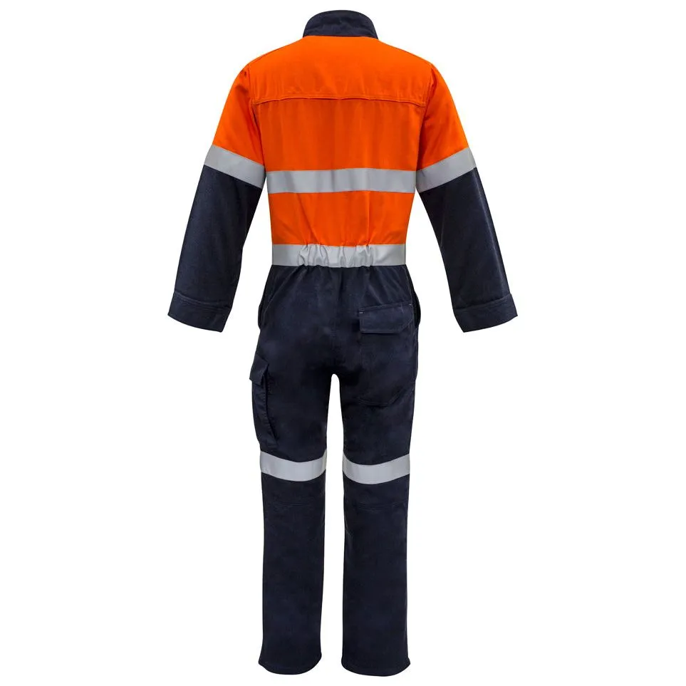 Syzmik Hi Vis Mens Orange Flame HRC 2 Hoop Taped Spliced Overall (ZC525)