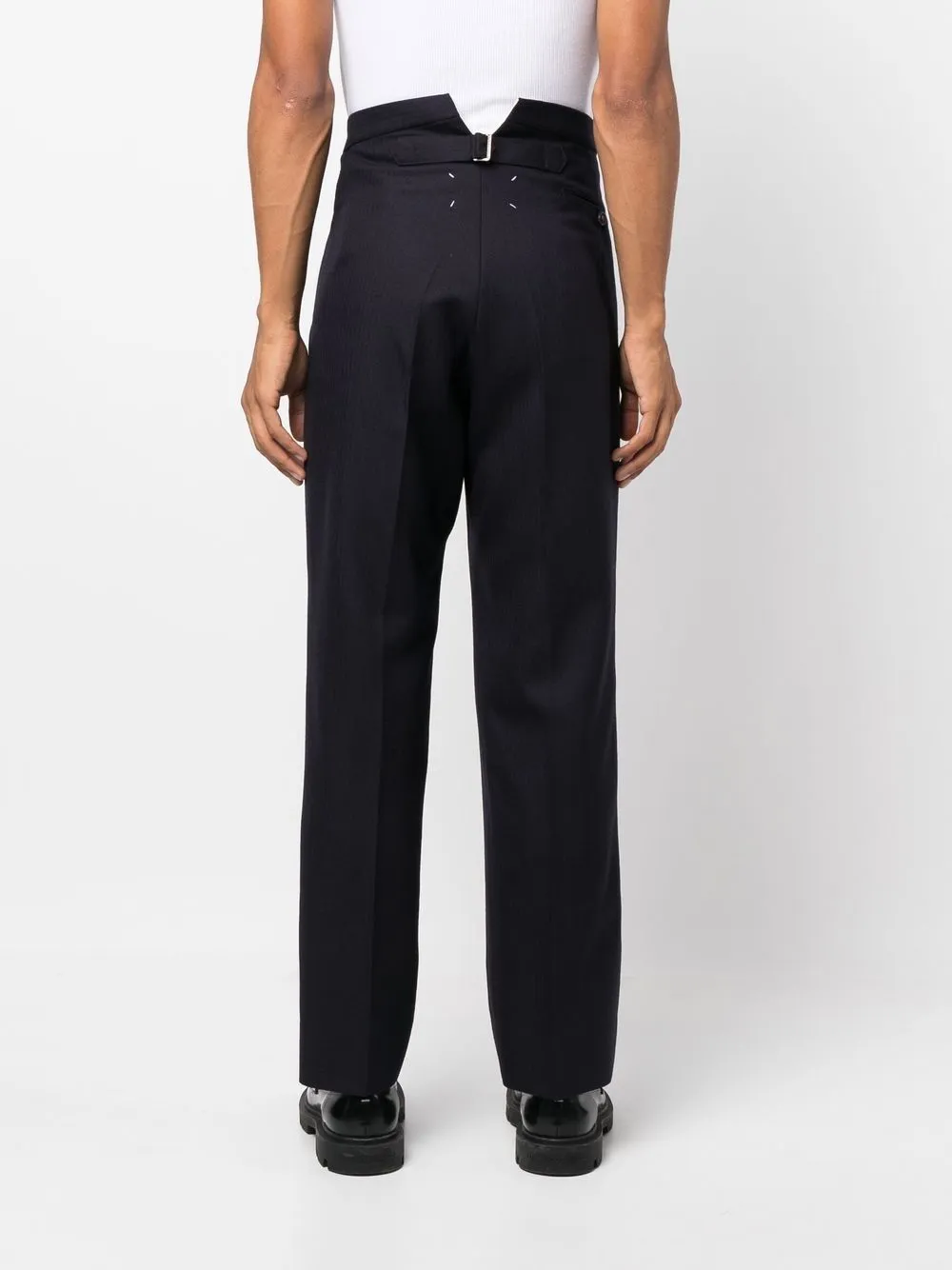 tailored wool trousers