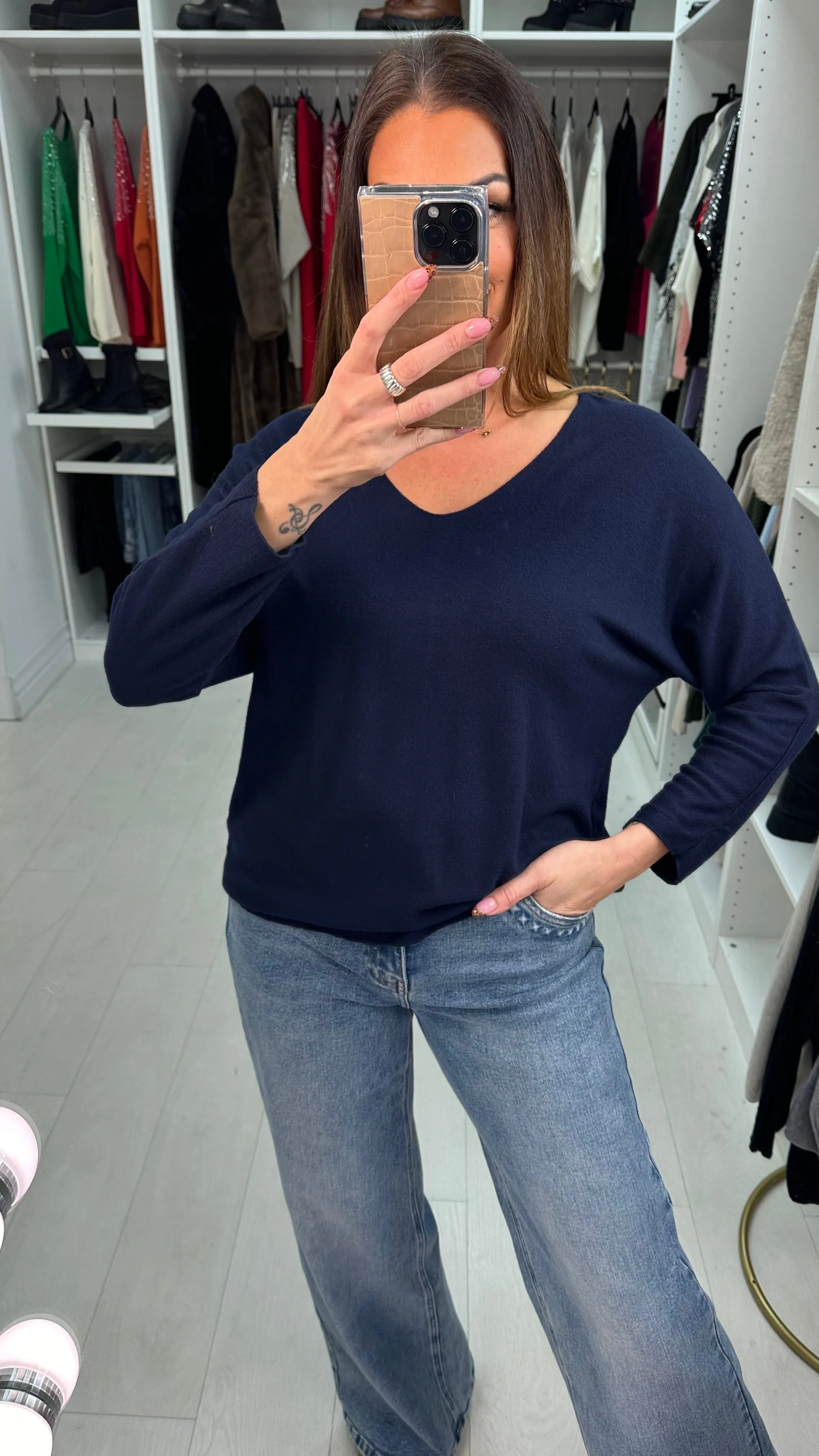 Tansey Super Soft Plain Knit Jumper