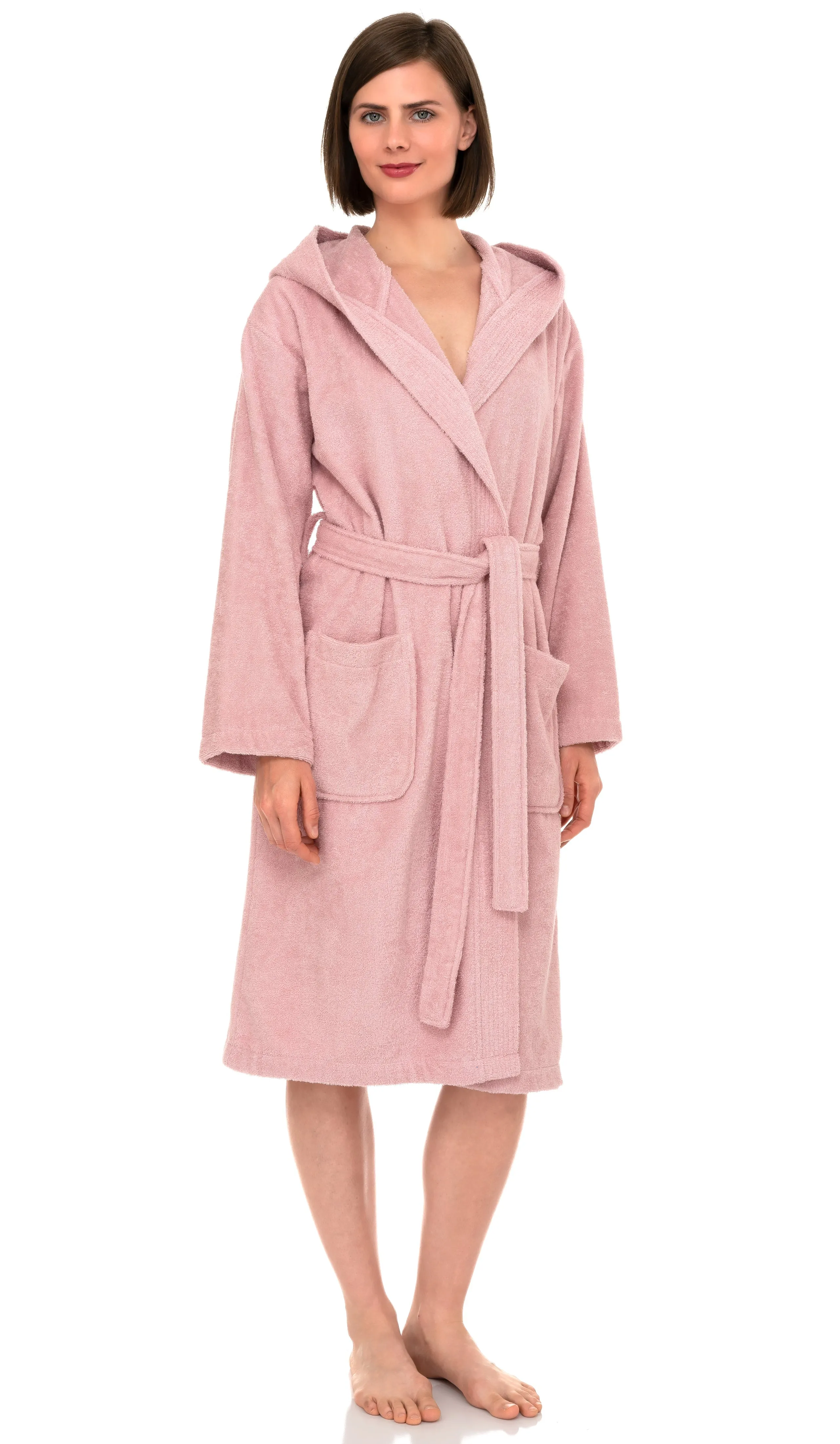 TowelSelections Womens Robe, Premium Cotton Hooded Bathrobe for Women, Soft Terry Cloth Robes for Women