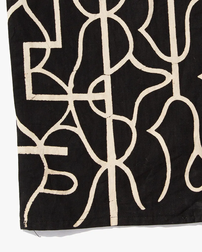 Vintage Ainu Robe, Brown with Black and Cream Details