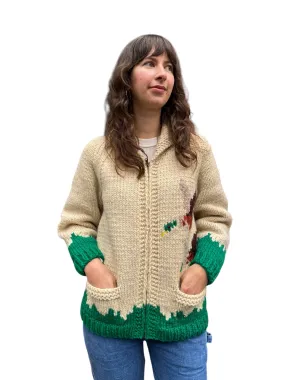 Vintage Duck Themed Cowichan Style Sweater SZ M