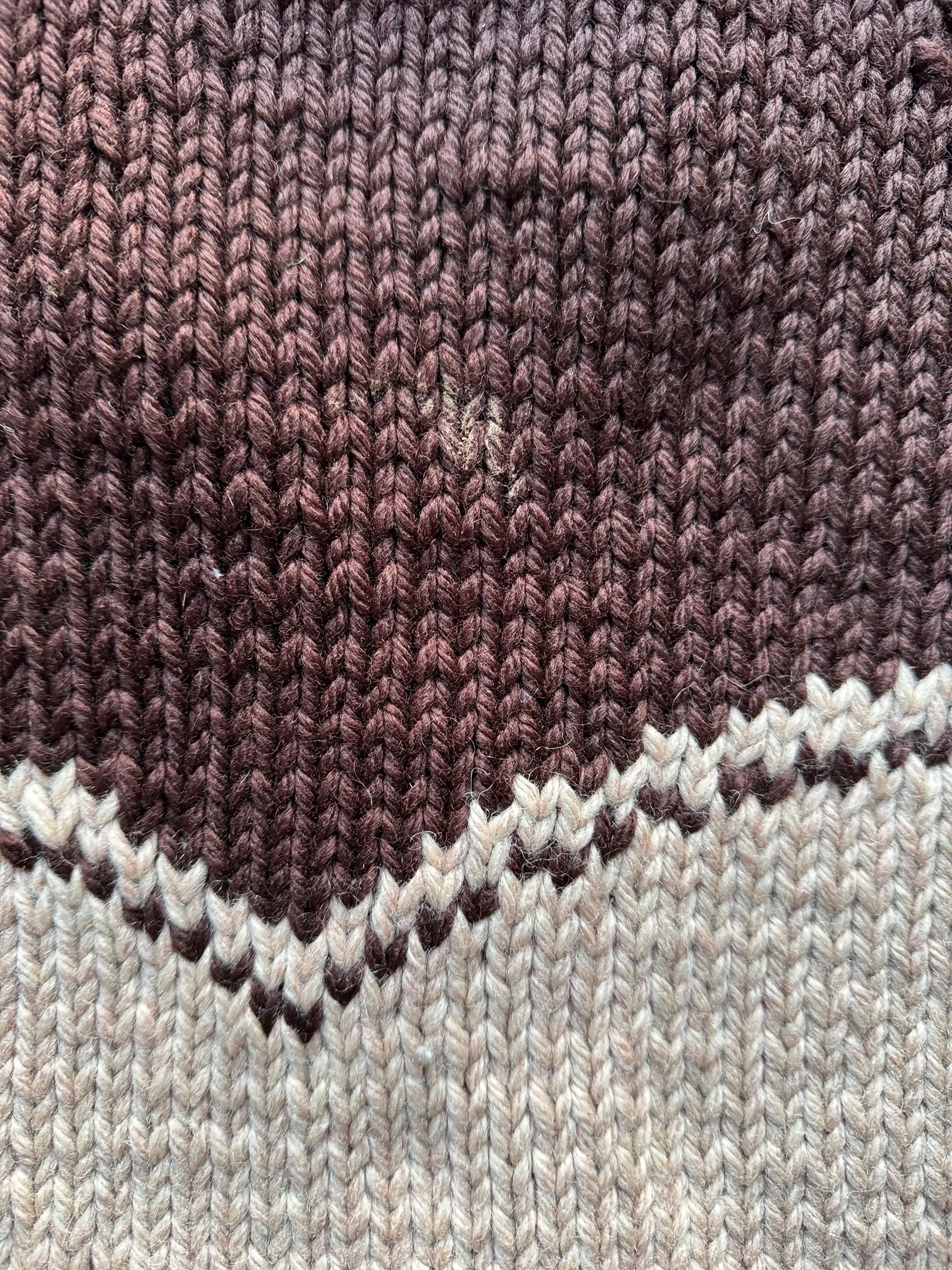 Vintage Horse Themed Cowichan Style Sweater SZ L