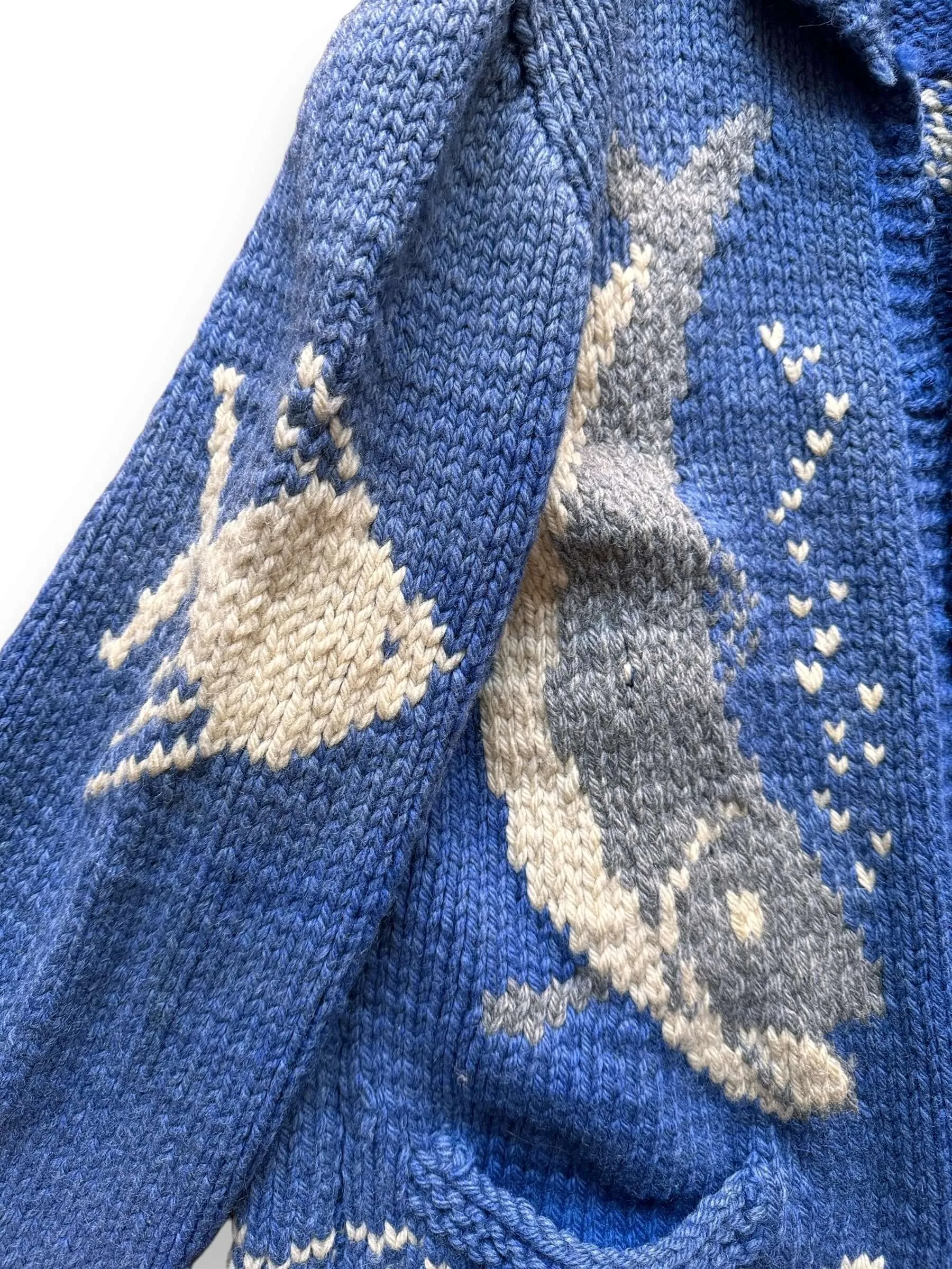 Vintage Salmon Cowichan Style Sweater SZ L