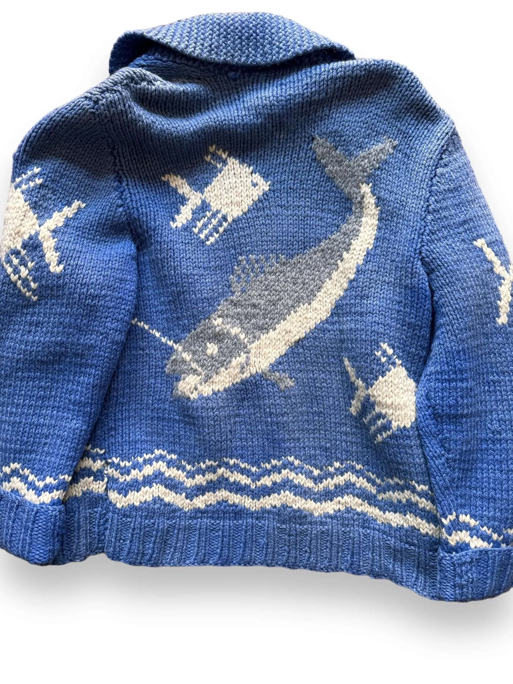 Vintage Salmon Cowichan Style Sweater SZ L