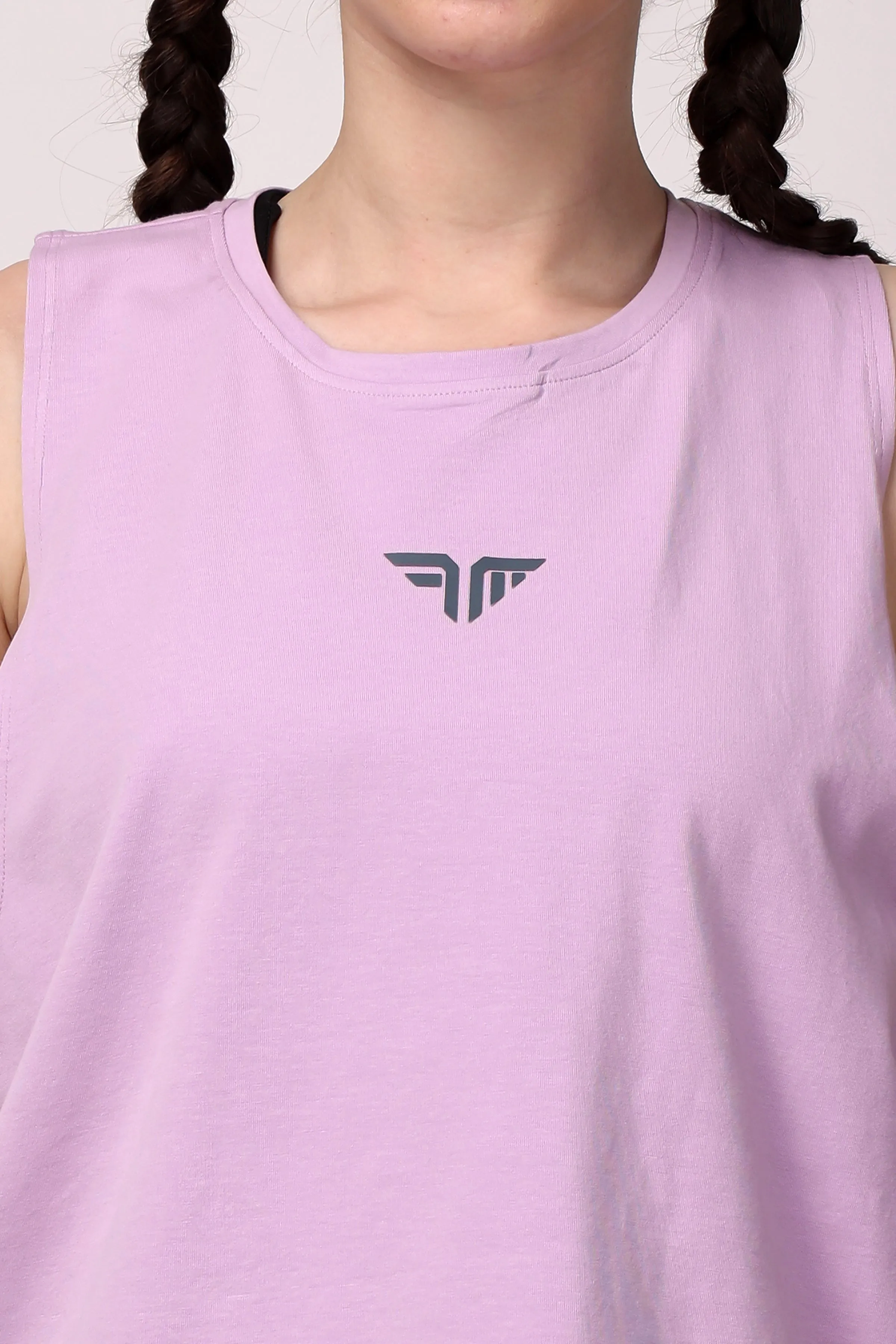 VivActive Cotton Tank Tops - Lilac
