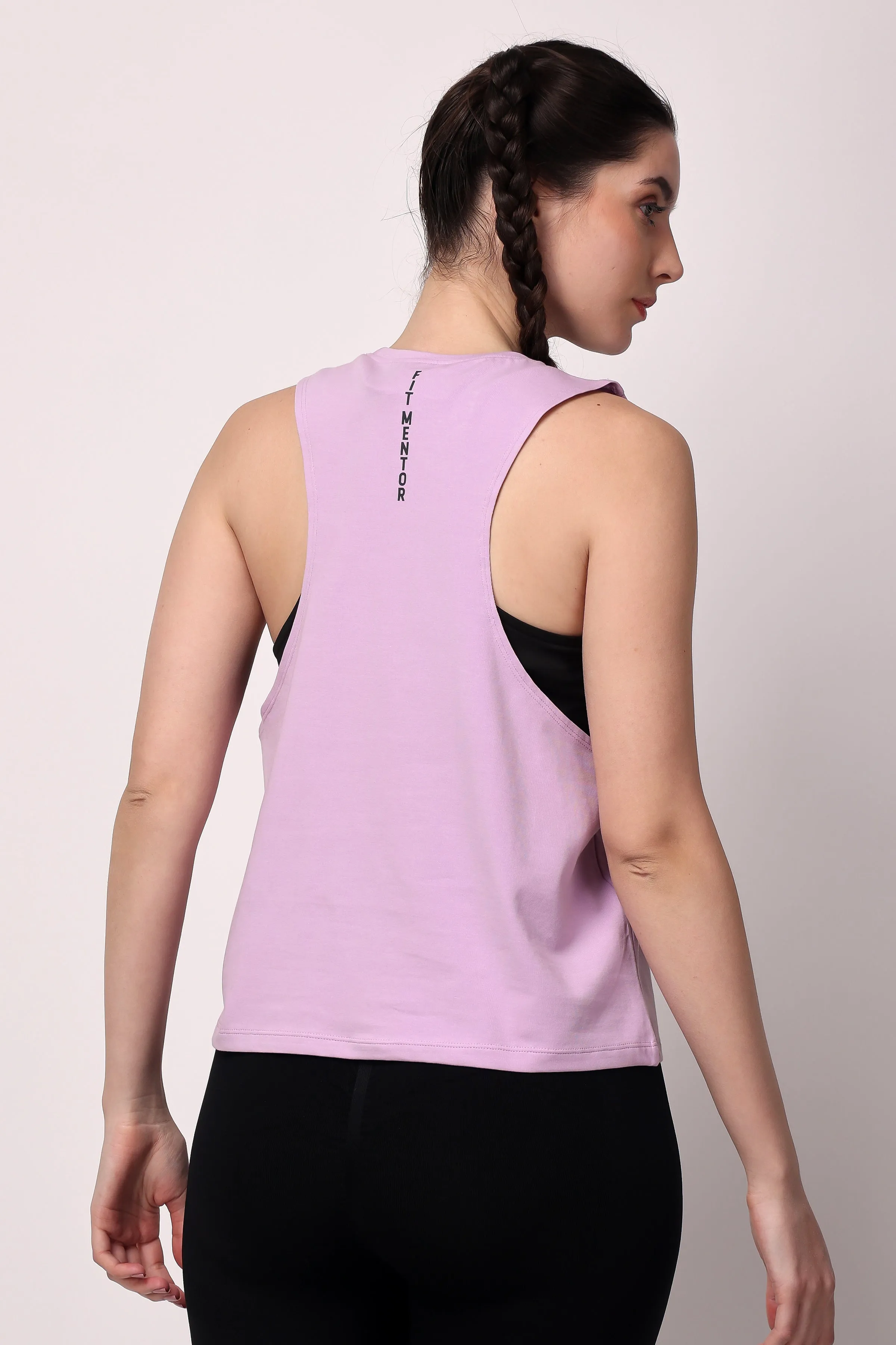 VivActive Cotton Tank Tops - Lilac