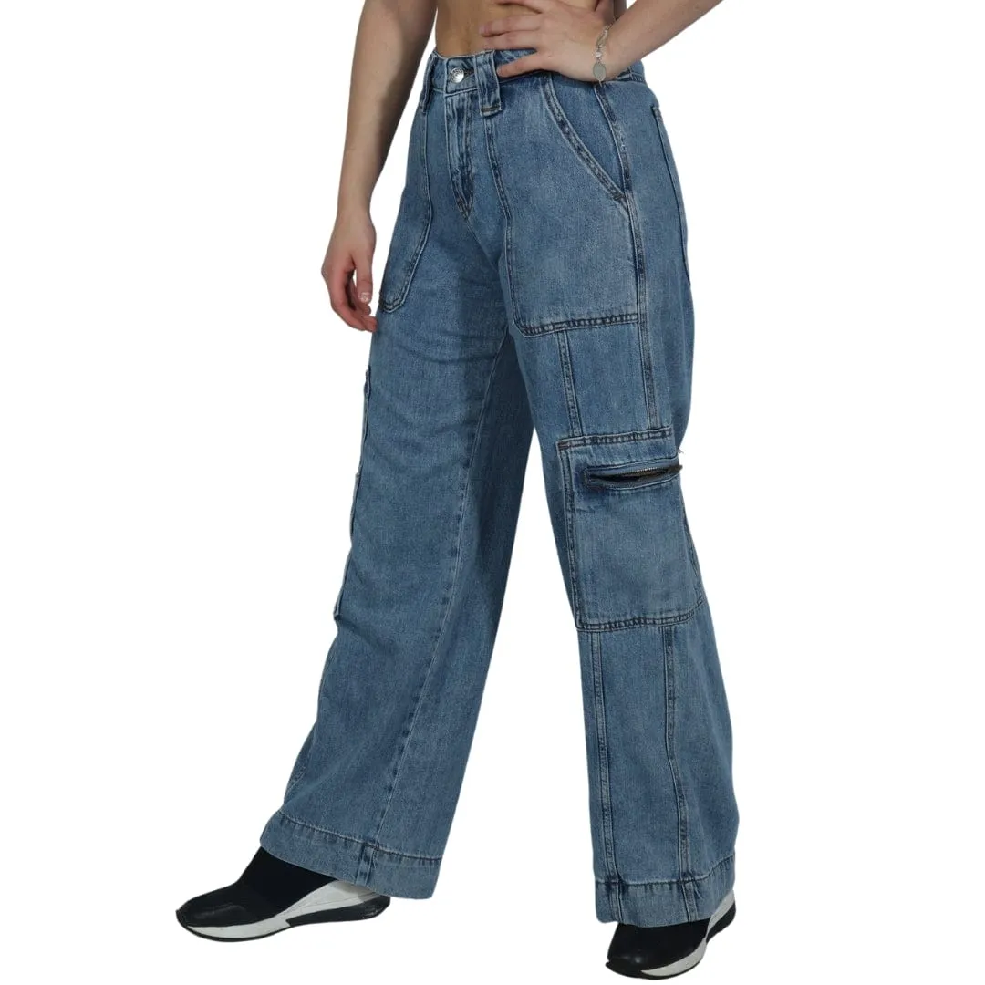 WILD FABLE - High Rise Wide Leg Cargo Pants