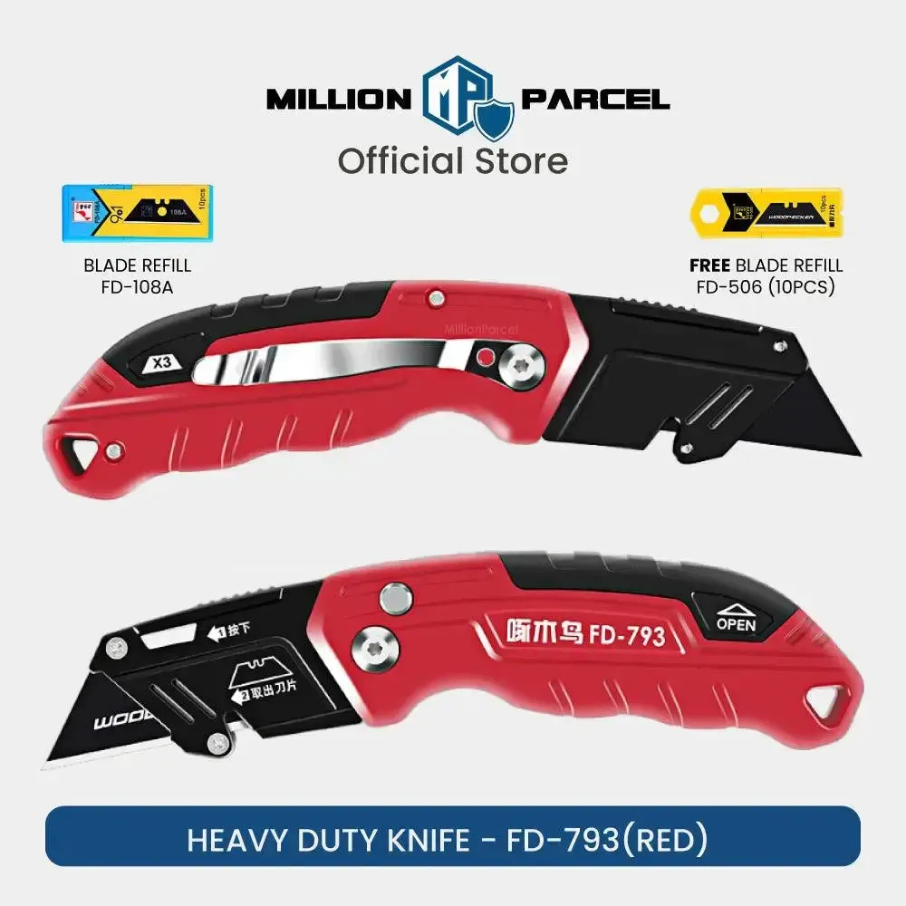 Woodpecker Utility Knife | Penknife & Refill Blades