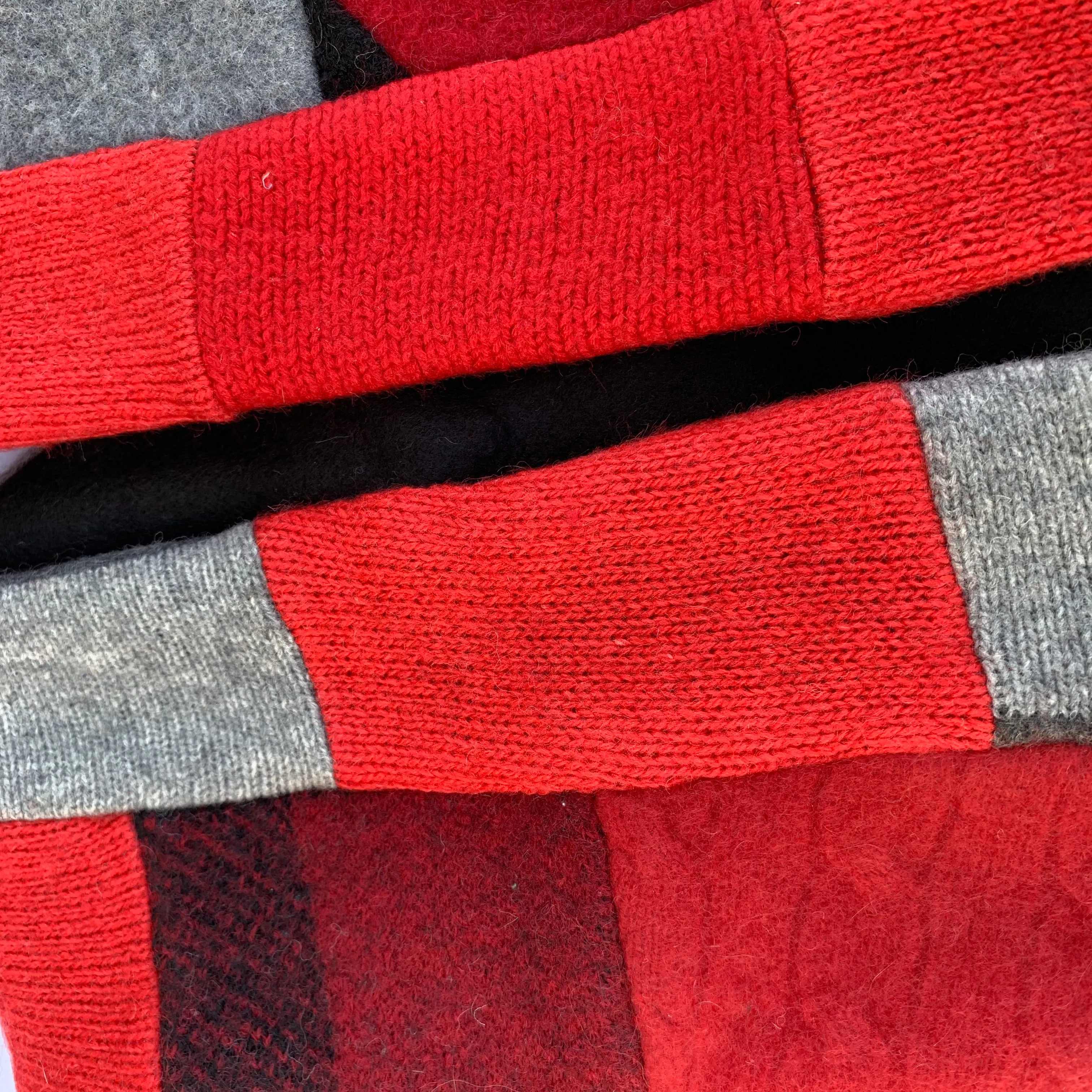 Wool Sweater Scarf | Red Team
