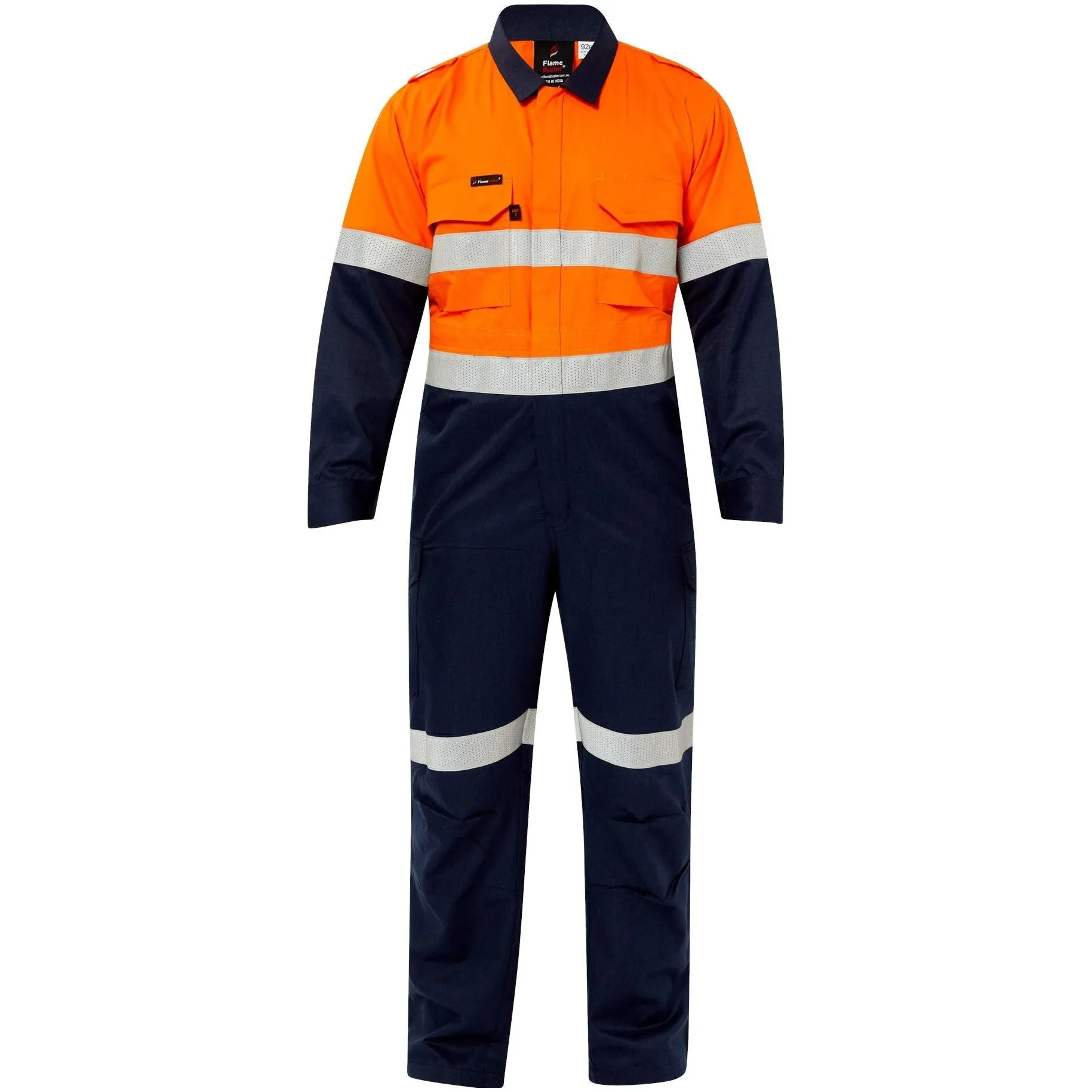 Workcraft Torrent HRC2 Hi Vis Two Tone Coverall with FR Reflective Tape (FCT005A)