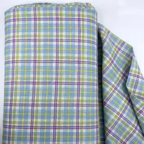 Yarn Dyed 100% Linen in Spring Plaid